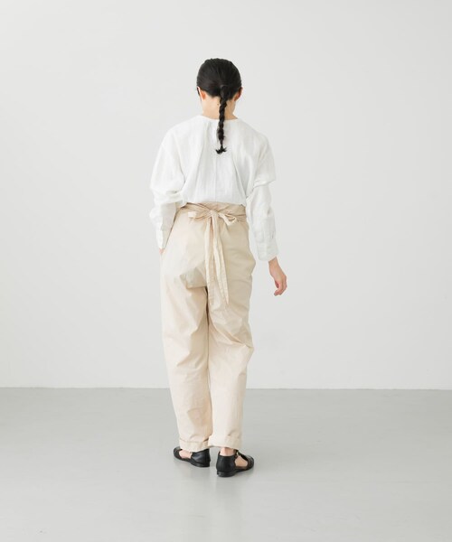 COSMIC WONDER(コズミックワンダー)の「COSMIC WONDER Suvin cotton wrappedpants(パンツ・レディース・Black/Beeswax・FREE)」の12枚目の写真