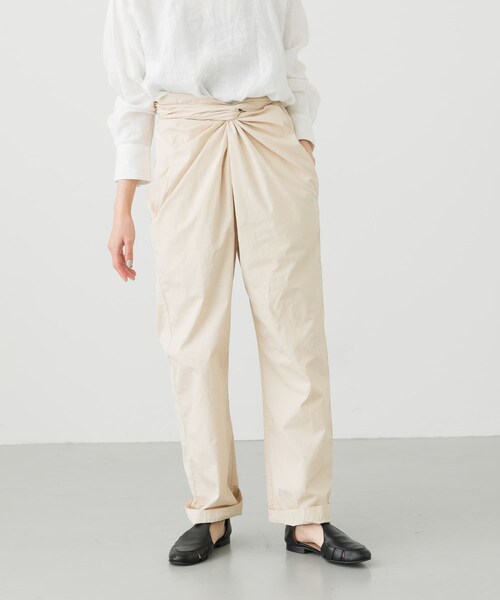 COSMIC WONDER(コズミックワンダー)の「COSMIC WONDER Suvin cotton wrappedpants(パンツ・レディース・Black/Beeswax・FREE)」の1枚目の写真