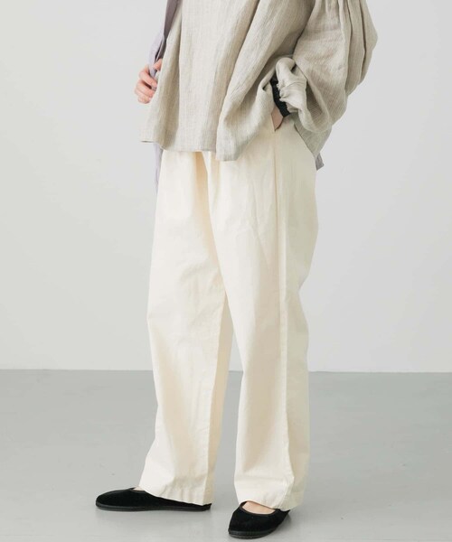 かぐれ(カグレ)の「コットンデニムイージーパンツ(パンツ・レディース・NATURAL/INDIGO・FREE)」の4枚目の写真