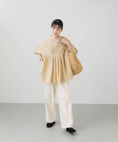 かぐれ(カグレ)の「コットンデニムイージーパンツ(パンツ・レディース・NATURAL/INDIGO・FREE)」の16枚目の写真