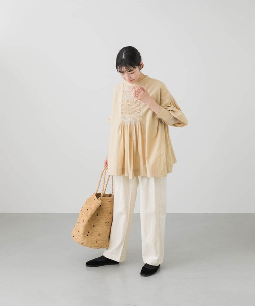 かぐれ(カグレ)の「コットンデニムイージーパンツ(パンツ・レディース・NATURAL/INDIGO・FREE)」の17枚目の写真