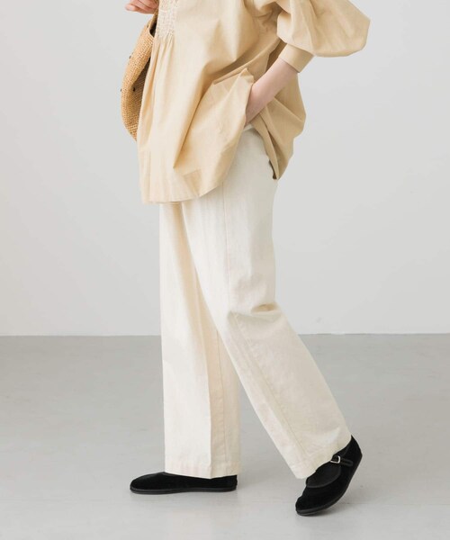 かぐれ(カグレ)の「コットンデニムイージーパンツ(パンツ・レディース・NATURAL/INDIGO・FREE)」の14枚目の写真