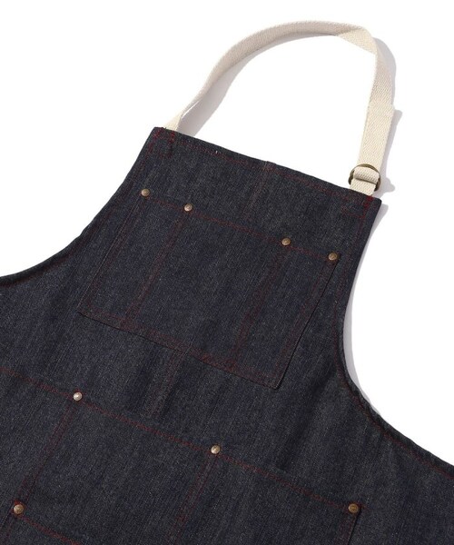 DULTON（ダルトン）の「'MW' WORK APRON/ ワークエプロン（その他・オリーブ/ネイビー・ONE SIZE）」の2枚目の写真