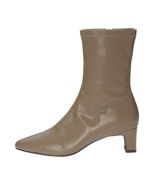 YECCA VECCA（イェッカヴェッカ）の「ストレッチミドル丈ブーツ（シューズ・ブラック/ベージュ/ブラウン・5cm）」の10枚目の写真