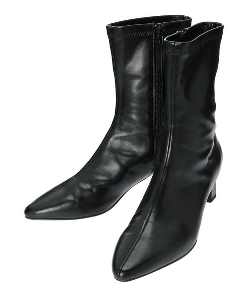 YECCA VECCA（イェッカヴェッカ）の「ストレッチミドル丈ブーツ（シューズ・ブラック/ベージュ/ブラウン・5cm）」の15枚目の写真