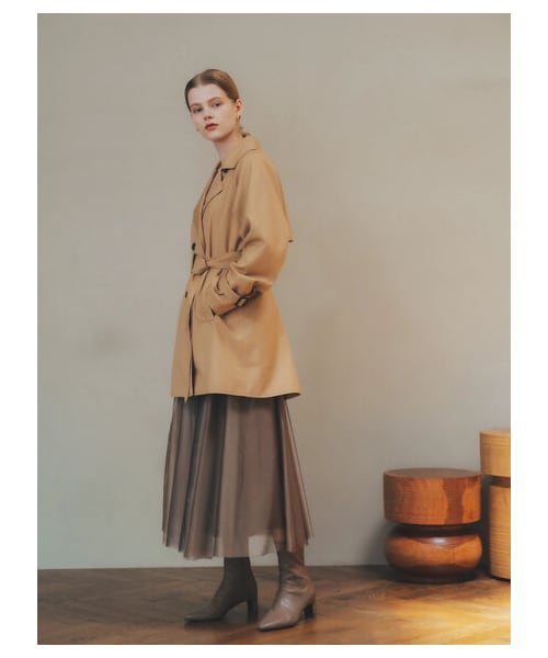 YECCA VECCA（イェッカヴェッカ）の「ストレッチミドル丈ブーツ（シューズ・ブラック/ベージュ/ブラウン・5cm）」の4枚目の写真