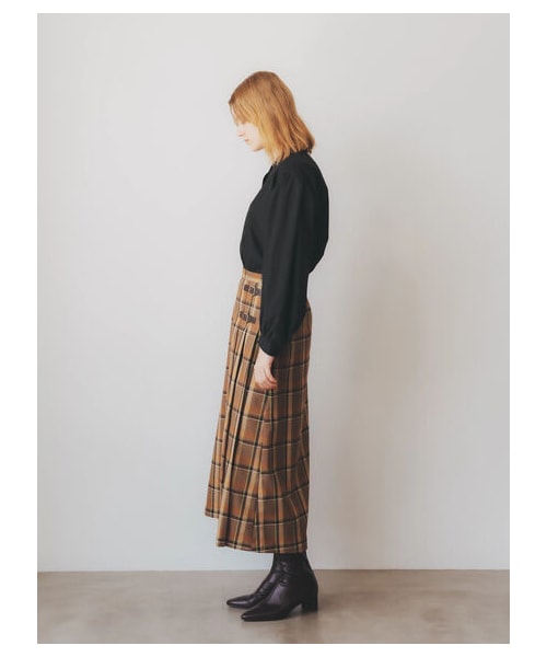 YECCA VECCA（イェッカヴェッカ）の「ストレッチミドル丈ブーツ（シューズ・ブラック/ベージュ/ブラウン・5cm）」の7枚目の写真