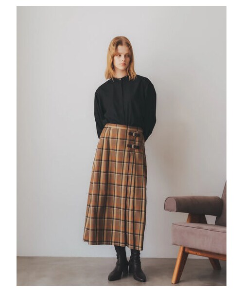 YECCA VECCA（イェッカヴェッカ）の「ストレッチミドル丈ブーツ（シューズ・ブラック/ベージュ/ブラウン・5cm）」の6枚目の写真