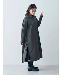 YECCA VECCA | 配色デザインシャツワンピース(ワンピース/ドレス)