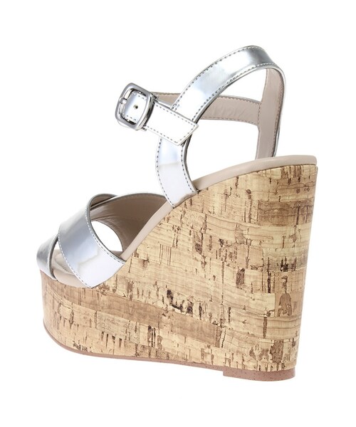 MERCURYDUO（マーキュリーデュオ）の「【GDS】 ミックスメタリックウェッジサンダル（シューズ・レディース・オフホワイト/インディゴ/ミックス/シルバー・36/38）」の11枚目の写真