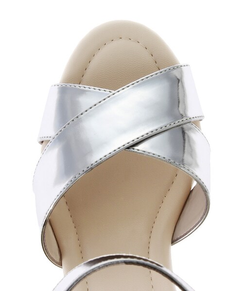 MERCURYDUO（マーキュリーデュオ）の「【GDS】 ミックスメタリックウェッジサンダル（シューズ・レディース・オフホワイト/インディゴ/ミックス/シルバー・36/38）」の10枚目の写真