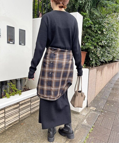 Spick & Span（スピックアンドスパン）の「リブニットワンピース