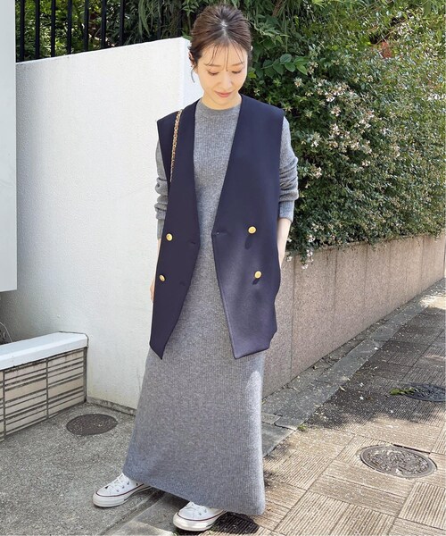 Spick & Span（スピックアンドスパン）の「リブニットワンピース