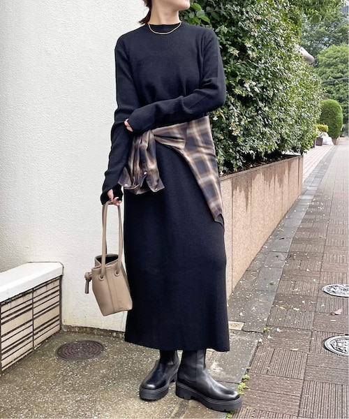 Spick & Span（スピックアンドスパン）の「リブニットワンピース