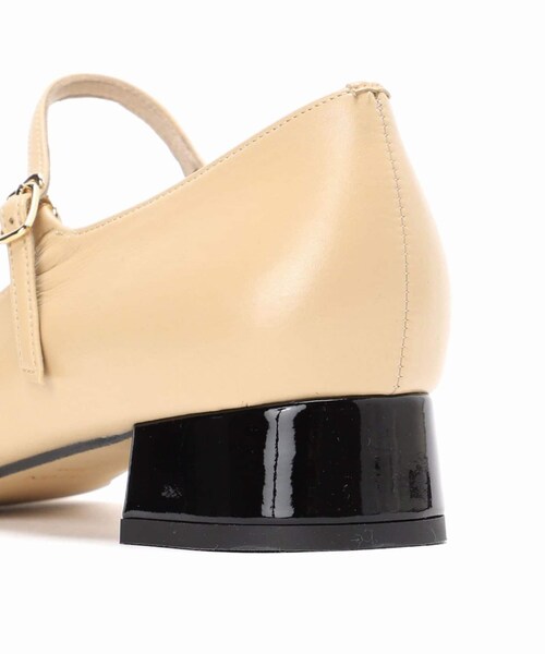 LE TALON 3センチスクエアコンビメリージェーン　ナチュラル　24センチ 3cmスクエアコンビメリージェーン（パンプス）｜LE TALON（ル タロン