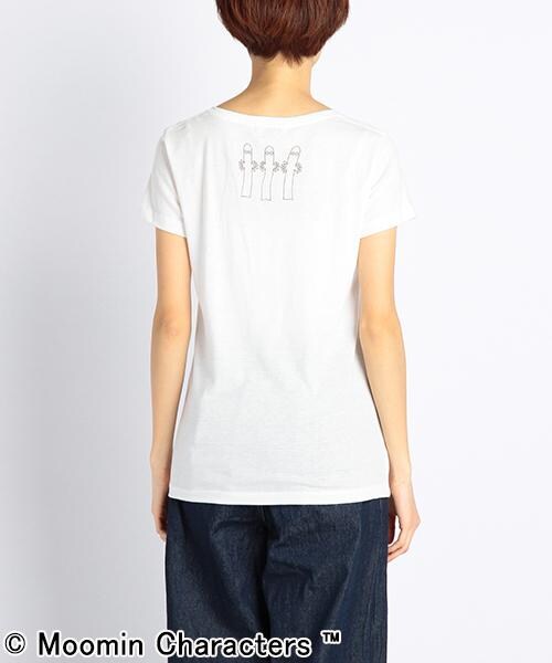 DOUBLE NAME(ダブルネーム)の「ムーミンシリーズTシャツ(ムーミン)(トップス・レディース・ブラック/ネイビー/オフシロ・FREE)」の5枚目の写真
