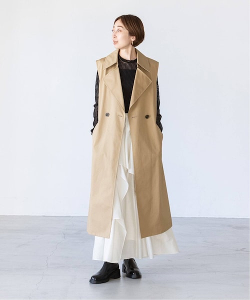 Noble（ノーブル）の「《予約》トレンチライクロングジレ