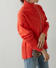 【新品】COLLAGE GALLARDAGALANTE　深Vアルパカタッチニット Vネックで着やせ/春まで使える】深Vアルパカタッチニット