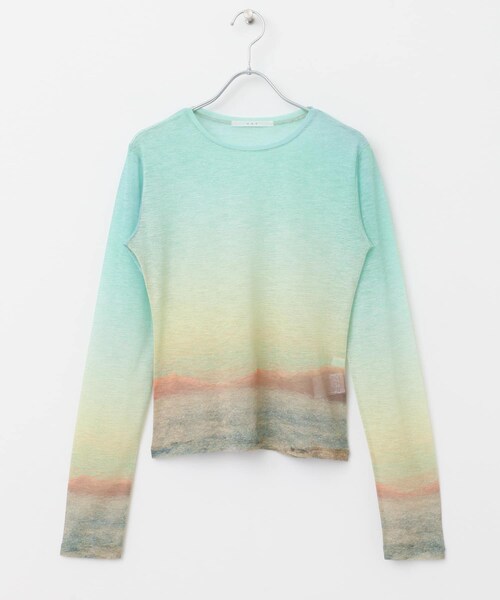 KBF（ケイビーエフ）の「グラフィックプリントカットソー（トップス・レディース・SUNSET/FLOWER/SPLASH・one）」の16枚目の写真