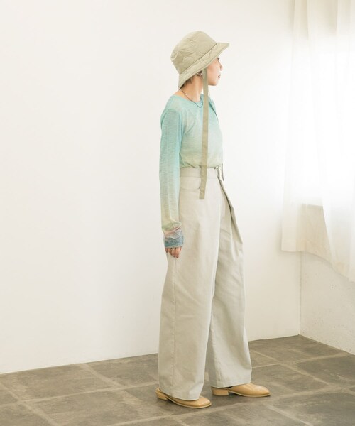 KBF（ケイビーエフ）の「グラフィックプリントカットソー（トップス・レディース・SUNSET/FLOWER/SPLASH・one）」の5枚目の写真