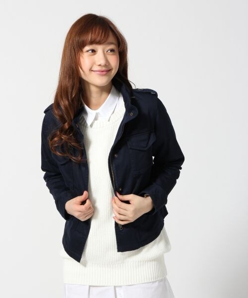 LOWRYS FARM（ローリーズファーム）の「Ｍ－６５（ジャケット/アウター・レディース・カーキ/ネイビー・Ｍ/Ｌ）」の2枚目の写真