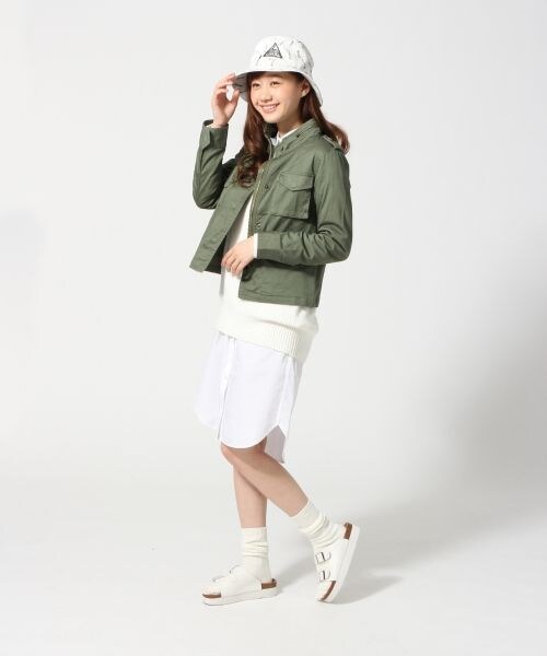 LOWRYS FARM（ローリーズファーム）の「Ｍ－６５（ジャケット/アウター・レディース・カーキ/ネイビー・Ｍ/Ｌ）」の6枚目の写真