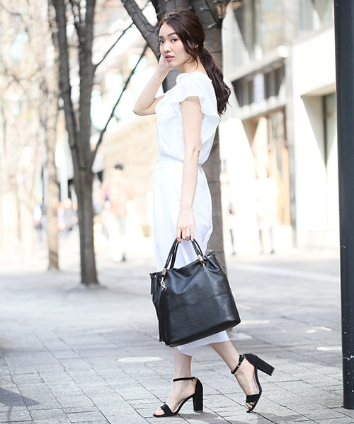 A part by(アパートバイ)の「JZワイドガウチョパンツ(パンツ・レディース・ホワイト/ブラック/ブルー・M/L)」の11枚目の写真