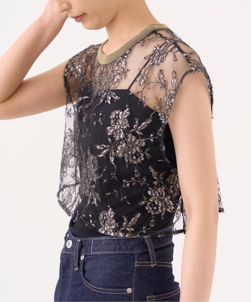 【イエナ】ラペルドショートジレ　ブラック新品 IENA（イエナ）の「ラペルドショートジレ（ベスト）」 - WEAR