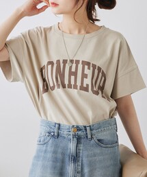 PUAL CE CIN | カレッジロゴラウンドTシャツ(Tシャツ/カットソー)