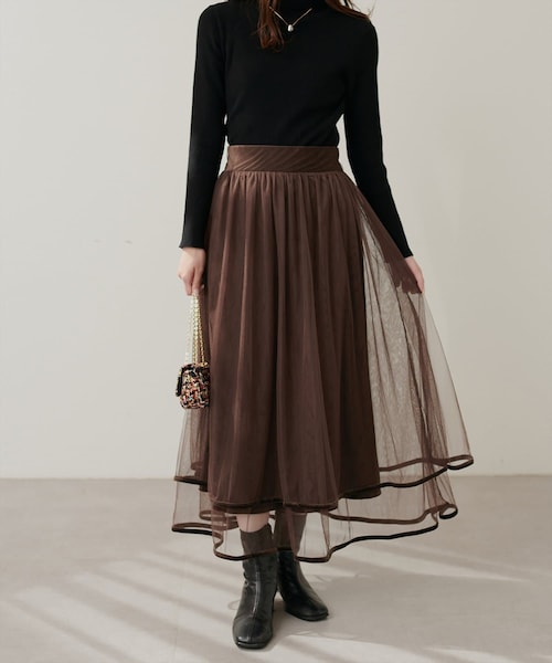 natural couture（ナチュラルクチュール）の「裾ベロアチュール