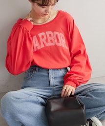 CIAOPANIC TYPY | ルーズボリュームスリーブカレッジチュニックTEE(Tシャツ/カットソー)