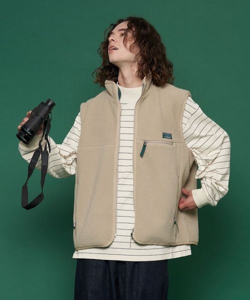 L.L.Bean（エルエルビーン）の「【送料無料】Topsham Boa Fleece Vest【予約商品】（その他・メンズ・チャコールグレー/ベージュ/ブルー/ネイビー・M）」の9枚目の写真