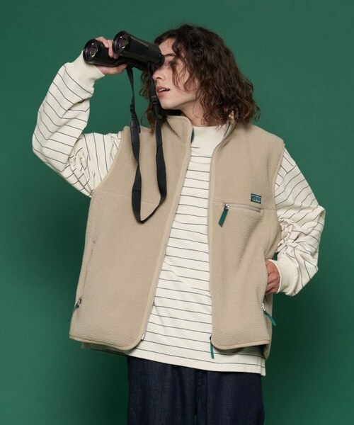 L.L.Bean（エルエルビーン）の「【送料無料】Topsham Boa Fleece Vest【予約商品】（その他・メンズ・チャコールグレー/ベージュ/ブルー/ネイビー・M）」の10枚目の写真