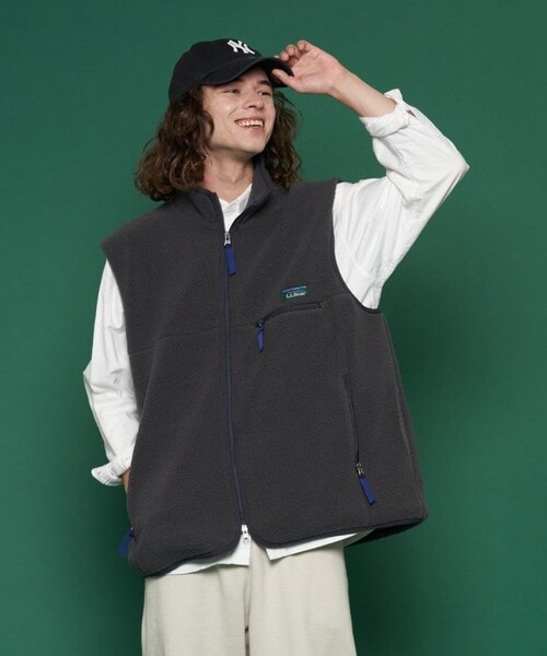 L.L.Bean（エルエルビーン）の「【送料無料】Topsham Boa Fleece Vest【予約商品】（その他・メンズ・チャコールグレー/ベージュ/ブルー/ネイビー・M）」の22枚目の写真