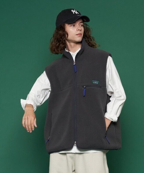L.L.Bean（エルエルビーン）の「【送料無料】Topsham Boa Fleece Vest【予約商品】（その他・メンズ・チャコールグレー/ベージュ/ブルー/ネイビー・M）」の21枚目の写真