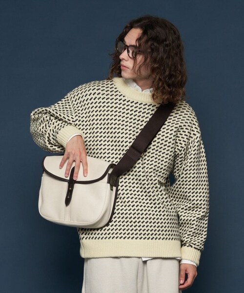 L.L.Bean（エルエルビーン）の「【送料無料】WayneWashableSweaterBirds-Eye【予約商品】（その他・メンズ・オフホワイト/ネイビー・M）」の12枚目の写真