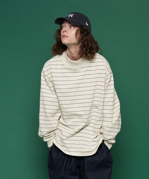L.L.Bean（エルエルビーン）の「【送料無料】Union Striped Mock【予約商品】（その他・メンズ・オフホワイト/グレー/グリーン/ネイビー/パープル・M）」の18枚目の写真