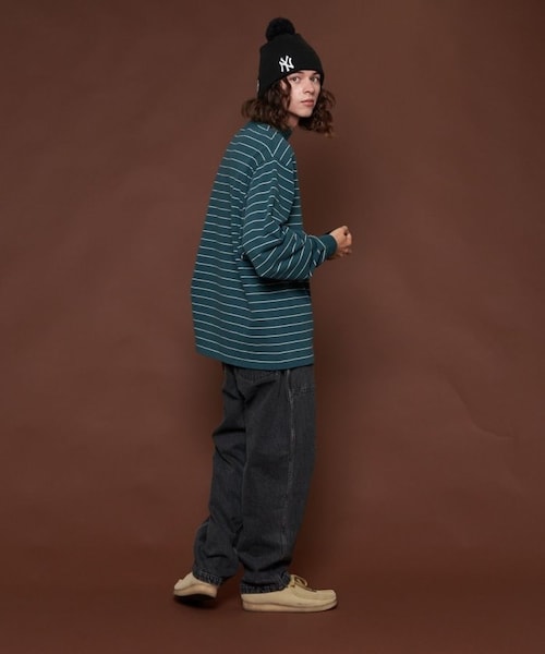 L.L.Bean（エルエルビーン）の「【送料無料】Union Striped Mock【予約商品】（その他・メンズ・オフホワイト/グレー/グリーン/ネイビー/パープル・M）」の4枚目の写真