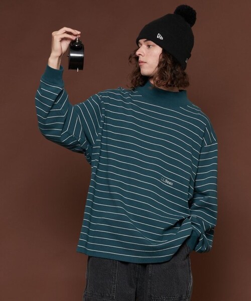 L.L.Bean（エルエルビーン）の「【送料無料】Union Striped Mock【予約商品】（その他・メンズ・オフホワイト/グレー/グリーン/ネイビー/パープル・M）」の9枚目の写真