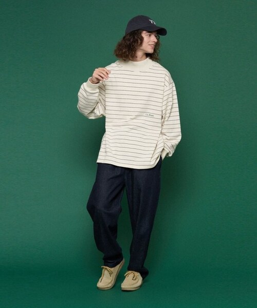 L.L.Bean（エルエルビーン）の「【送料無料】Union Striped Mock【予約商品】（その他・メンズ・オフホワイト/グレー/グリーン/ネイビー/パープル・M）」の14枚目の写真