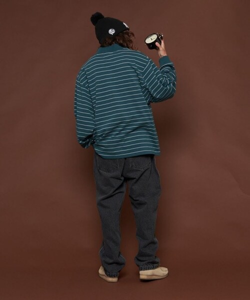 L.L.Bean（エルエルビーン）の「【送料無料】Union Striped Mock【予約商品】（その他・メンズ・オフホワイト/グレー/グリーン/ネイビー/パープル・M）」の5枚目の写真