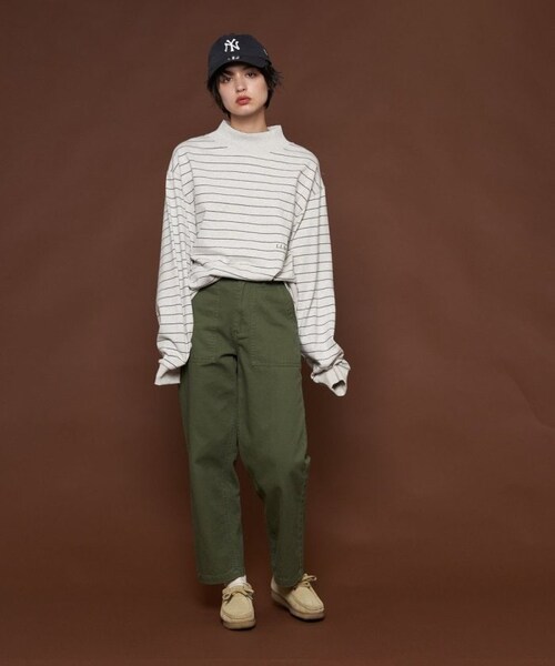 L.L.Bean（エルエルビーン）の「【送料無料】Union Striped Mock【予約商品】（その他・メンズ・オフホワイト/グレー/グリーン/ネイビー/パープル・M）」の21枚目の写真