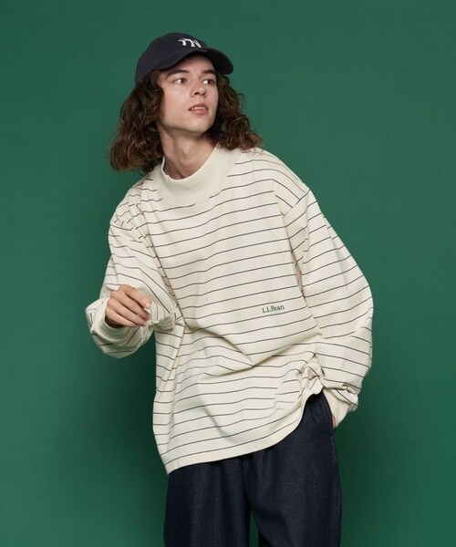 L.L.Bean（エルエルビーン）の「【送料無料】Union Striped Mock【予約商品】（その他・メンズ・オフホワイト/グレー/グリーン/ネイビー/パープル・M）」の17枚目の写真