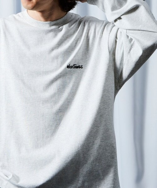 WILD THINGS（ワイルドシングス）の「【送料無料】限定展開 WILD THINGS×FREAK'S STORE/ワイルドシングス 別注 ビッグシルエット 袖プリント ロングスリーブTシャツ/ロンT【予約商品】（その他・メンズ・ホワイト/グレー/ブラック/ベージュ・S）」の17枚目の写真