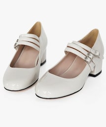 DHOLIC | ストラップラウンドトゥミドルヒールシューズ(パンプス)