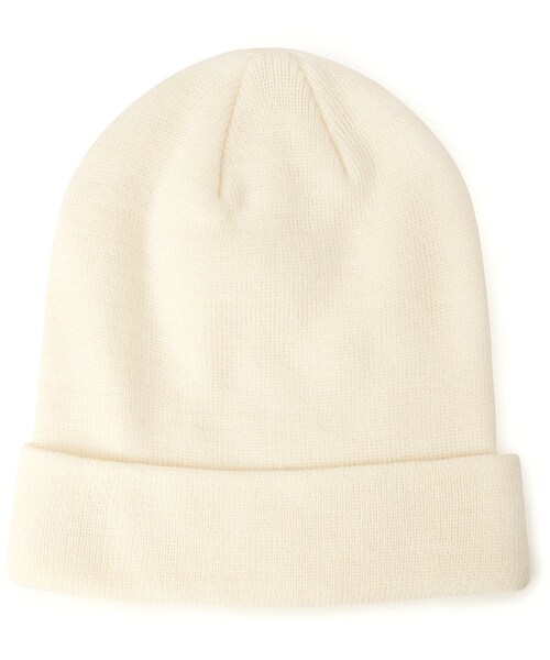 FOREVER 21（フォーエバー トゥエンティーワン）の「FOREVER 21+ Classic Knit Beanie（帽子・レディース・Cream/Navy・One size）」の4枚目の写真