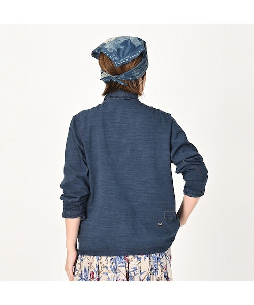 でこぼこ天竺の908チロリアンカーディガン（インディゴ 濃） 50371411.jpg