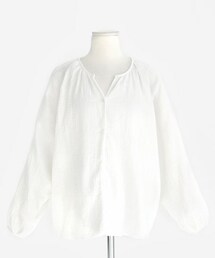 DHOLIC | Vネックコットンブラウス(シャツ/ブラウス)