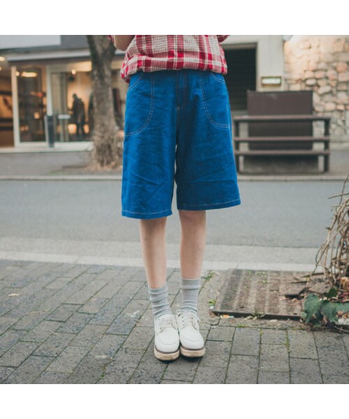 QUEEN SHOP（クイーンショップ）の「隨性感牛仔五分褲 S/M（パンツ・レディース・F・S/M）」の6枚目の写真