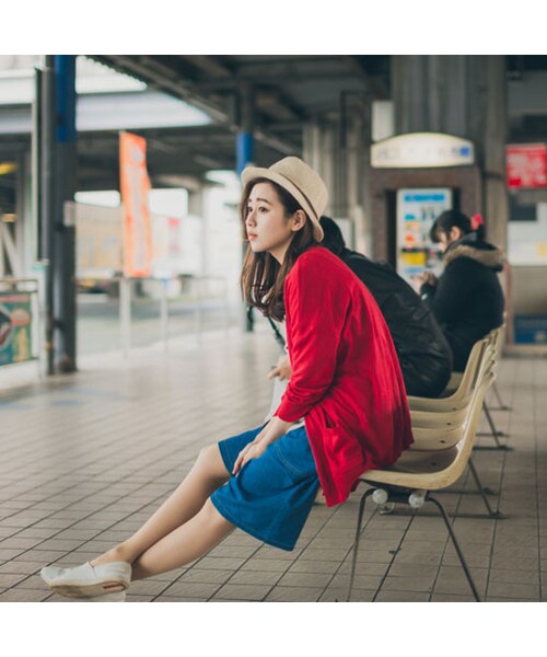 QUEEN SHOP（クイーンショップ）の「隨性感牛仔五分褲 S/M（パンツ・レディース・F・S/M）」の4枚目の写真